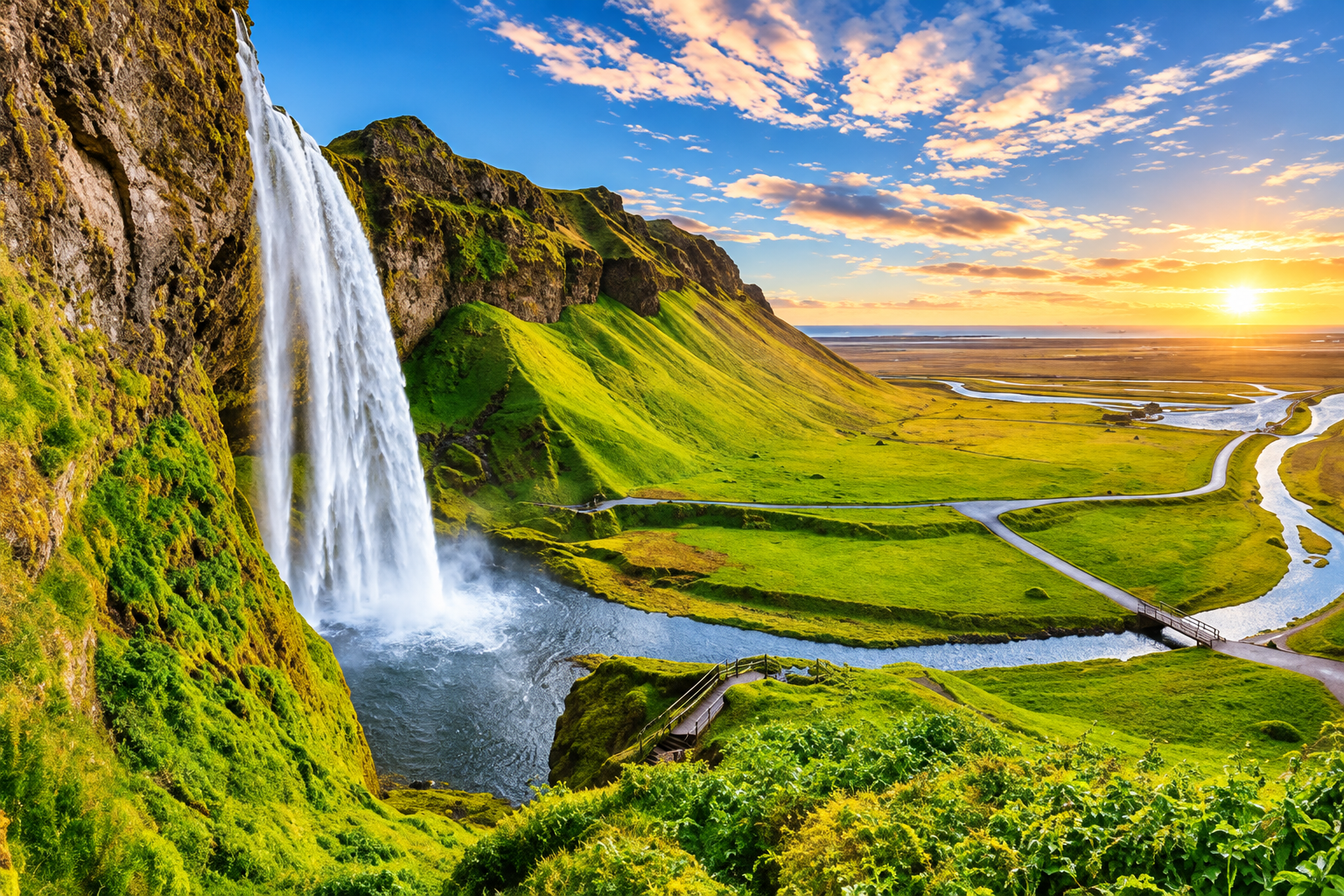 Seljalandsfoss – Skógafoss – Reynisfjara – Vík – South Coast